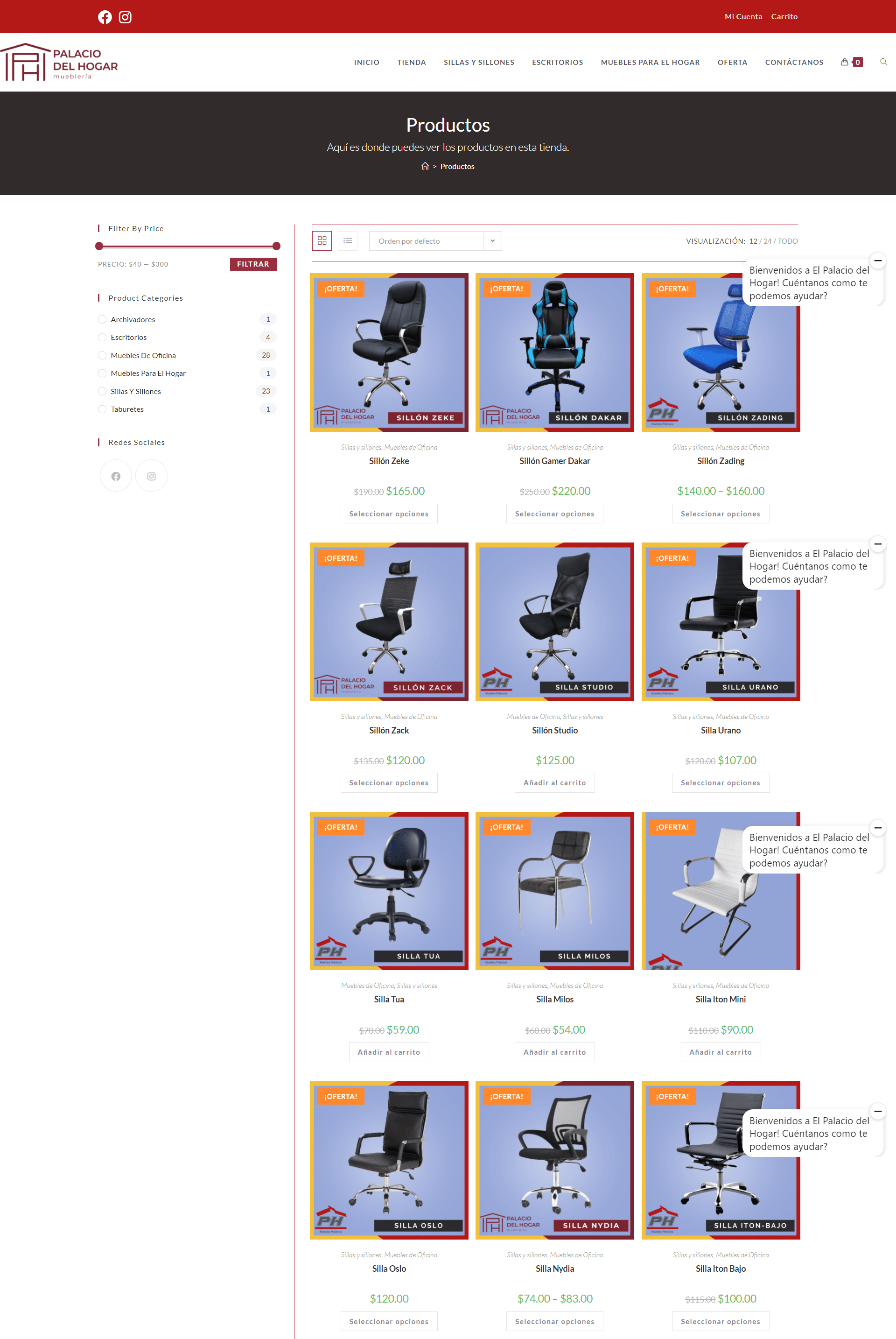 Palacio del Hogar shop